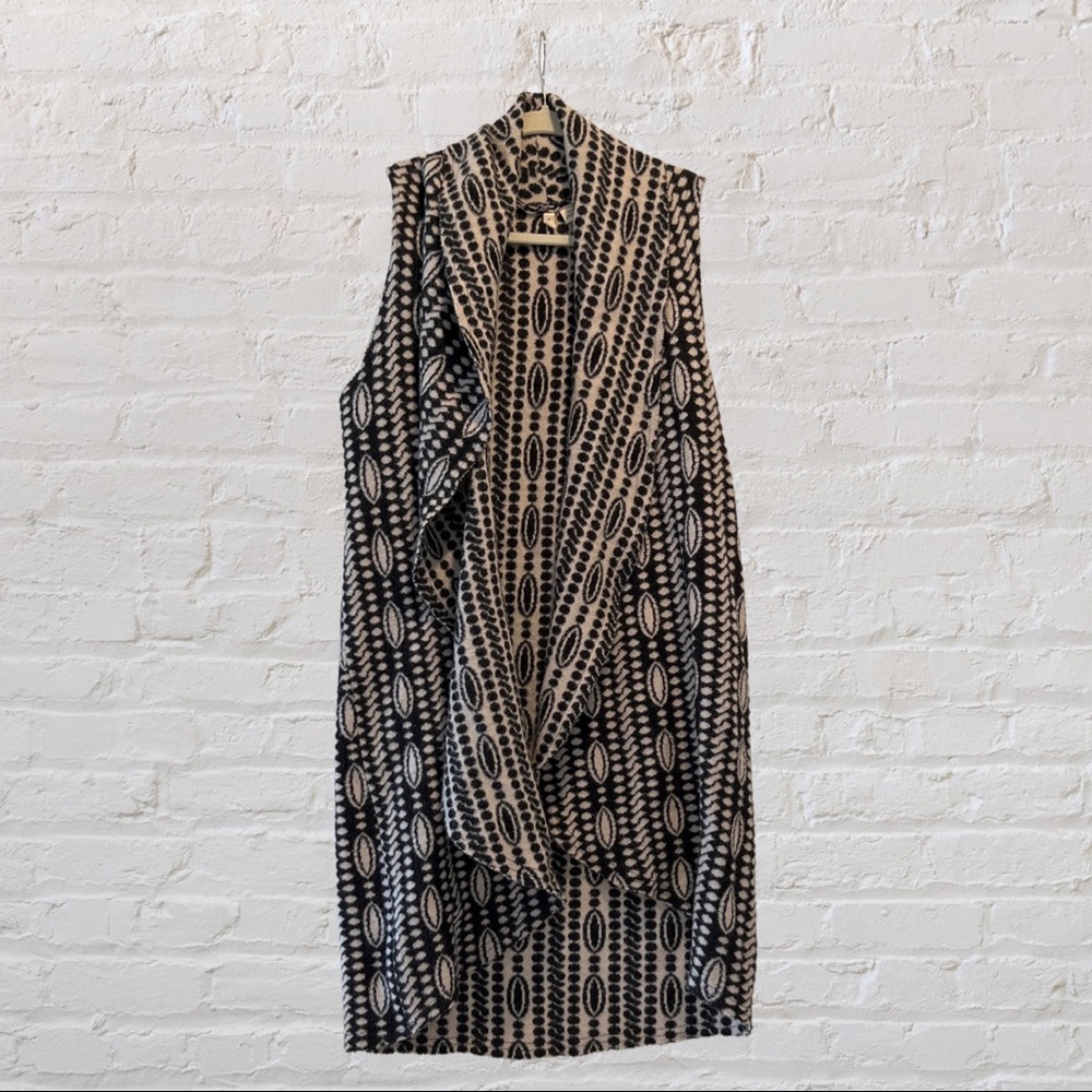 Moth Anthropologie Sleeveless Drape Cardigan Sweater